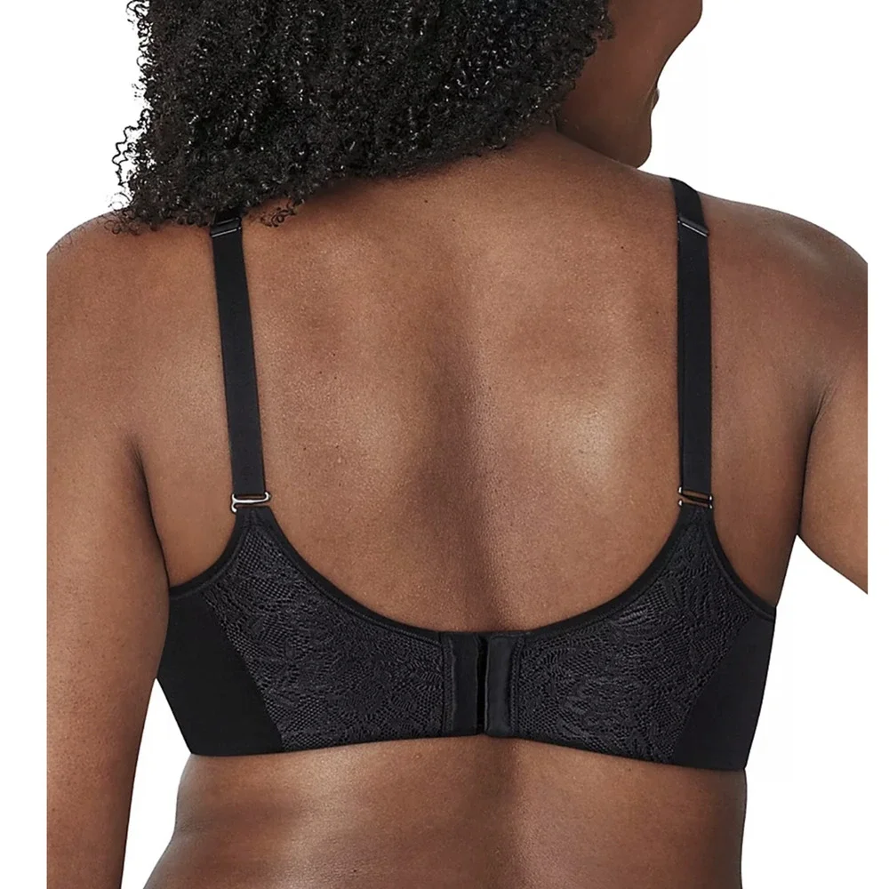 Playtex Secrets Ultra Soft No Poke Dreamwire Underwire Bra Black Size 42C